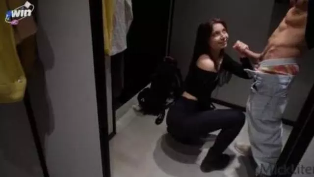 No, I'm not fucking you in the fitting room!