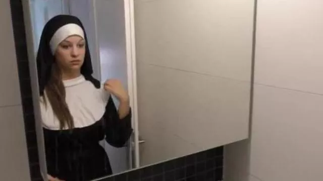 Shy Teen Nun Angelina Brill BBC